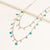 "Sweet Sentiments" Freshwater Pearl or Turquoise Dangles Layering Necklace