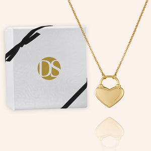 "Only Love" Heart Padlock Pendant Necklace