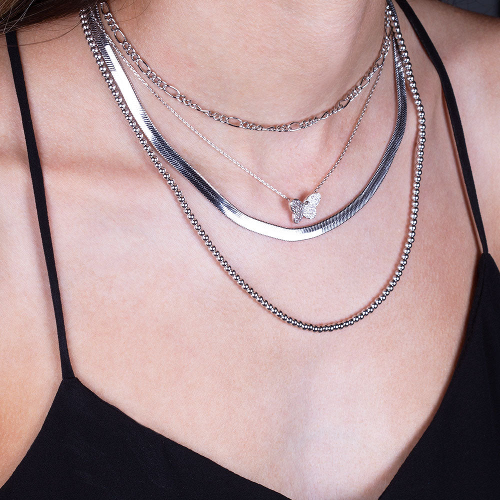 Herringbone discount chain layered