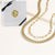 "Celina Duo" Set of Two Curb & Thin Clip Chain Layering Necklaces