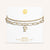 "One in a Million" Clip and Curb Layered Chains Initial Bracelet