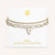 "One in a Million" Clip and Curb Layered Chains Initial Bracelet