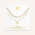 "One in a Million" Set of Two Initial & Clip Chain Layering Necklaces
