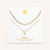 "One in a Million" Set of Two Initial & Clip Chain Layering Necklaces