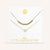 "Love Letter" Set of Two Heart Initial Charm & Polished Beads Layering Necklaces