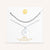 "One and Only" Set of Two Initial Disc & Polished Beads Layering Necklaces