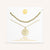 "One and Only" Set of Two Initial Disc & Polished Beads Layering Necklaces