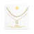 "My Own Sparkle" Set of Two Pave Initial & Clip Chain Layering Necklaces