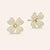"Venezia" 1.2CTW Pave Flower Post Earrings