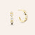 "My Story" Sterling Silver 1.1CTW Bezel Set Hoop Earrings