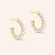 "Daydream" Infinity Pearl Hoop Earrings