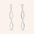 "Look on the Bright Side" 1.2CTW Pave Crisscross Drop Earrings