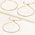 "Pretty Girl" 1.8CTW Set of Three Bezel Set Stone Tennis Pull-Tie Bracelets