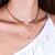 "Mystic" Sterling Silver 0.9CTW Bezel Set Pear Cut Pendant Necklace