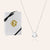 "Mystic" Sterling Silver 0.9CTW Bezel Set Trillion Pendant Necklace