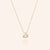 "Mystic" Sterling Silver 0.9CTW Bezel Set Trillion Pendant Necklace