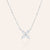 "Eloisa" Sterling Silver 0.9CTW Marquise Flower Pendant Necklace