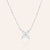 "Eloisa" Sterling Silver 0.9CTW Marquise Flower Pendant Necklace