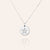 "Superstar" Sterling Silver 0.9CTW Pave Star Circle Pendant Necklace