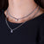 "My Legend" 1.6CTW Heart Cut Bezel Set Pendant Curb Chain Necklace