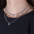 "My Legend" 1.6CTW Drop Cut Bezel Set Pendant Curb Chain Necklace