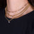 "My Legend" 1.6CTW Drop Cut Bezel Set Pendant Curb Chain Necklace