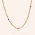 "Happy and I Know It" 1.9CTW Bezel Set Station Curb Chain Necklace