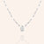 "Sunset Lover" 2.8CTW Drop Pendant Clip Chain Necklace