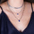 "Sunset Lover" 2.8CTW Drop Pendant Clip Chain Necklace