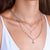 "Over the Stars" 0.8CTW Pave Charms Layered Necklace