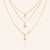 "Over the Stars" 0.8CTW Pave Charms Layered Necklace