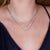 "Triple Elegance" 1.4CTW Pave and Baguette Charms Layered Necklace