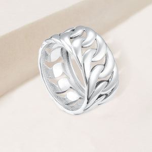 "My Other Half" Highly Polished Curb Link Ring