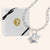 "Cherish your Liberty" Multi Charm Thick Link Chain 26" Long Necklace Set - Butterfly & Heart Charms