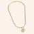 "Wisdom & Guidance" Multi Charm Thick Link Chain 26" Long Necklace Set - Compass & Pearl Charms