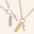 "Believe & Trust" Multi Charm Thin Link Chain 18" Necklace Set - Cross & Believe Tag Charms