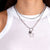 "Free to Shine" Multi Charm Thin Link Chain 18" Necklace Set - Open Star & Butterfly Charms