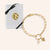 "Love & Devotion" Multi Charm Thin Link Chain Bracelet Set - Pave Cross & Heart Charms