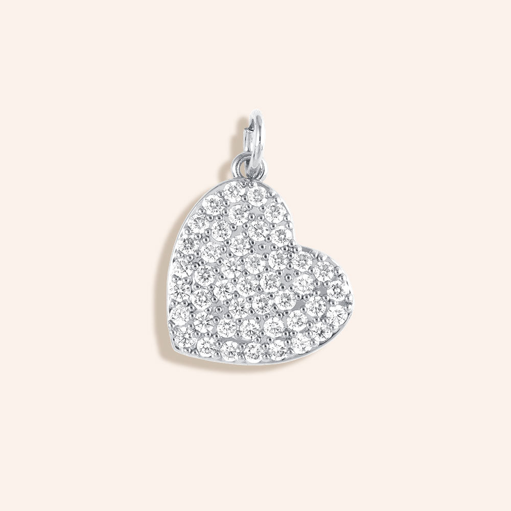 Brilliant Pave Diamond set Initial Charm - DSF Jewels