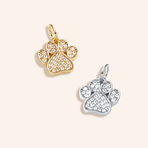 "Furry Friend" Pave Paw Charm