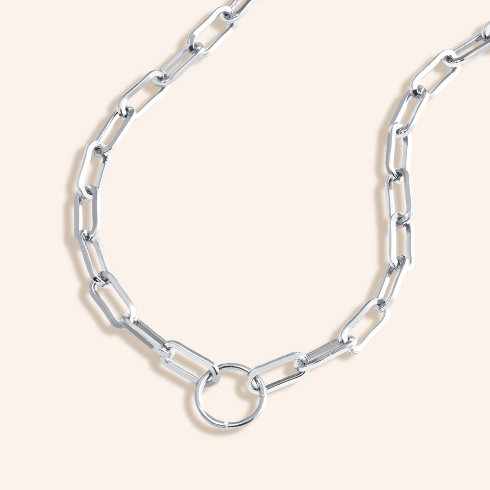 Thick Silver Chain | Silver Plated Chain for Women | Artificial Jewell –  Jewellery Hat