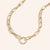 "Treasures" Thick Link Chain & Charm Holder Necklace - 26" in Length