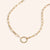 "Treasures" Thin Link Chain & Charm Holder Necklace - 18" in Length