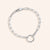 "Treasures" Thin Link Chain & Charm Holder Bracelet - 8" in Length