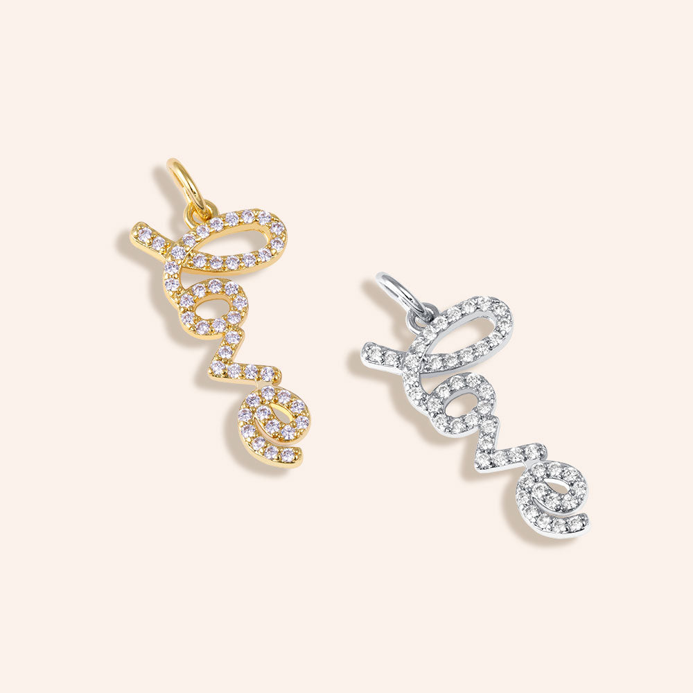 "Give me LOVE"  Pave Charm