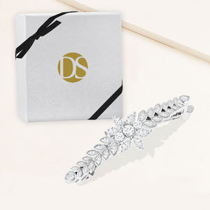 "Princess-Like" 9.4 CTW Marquise Cut Cubic Zirconia Hair Barrette