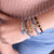"All in One" Set of 5 Hair Ties & Bracelet Jewels