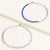 "Aurora" 2.8CTW Set of Two Half Tennis & Clip Chain Bracelets