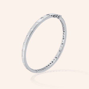 "Symphony" 2.9CTW Bezel Set Station Bangle