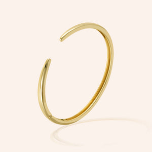 "Pauline" High Polished Open Hinge Bangle